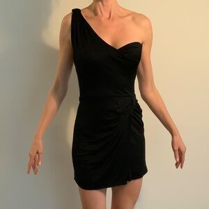 Issa London evening black silk dress size 6